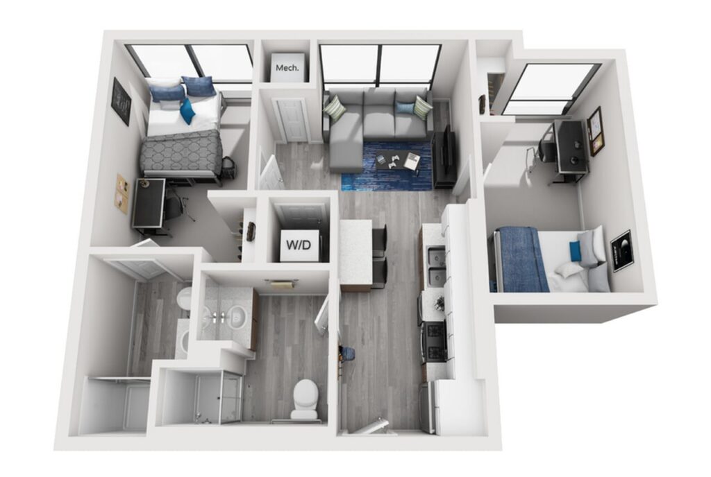 2BR/2BA – Type 1